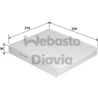 Салонный фильтр WEBASTO 1283181631 PI0 9J 65C3LK 82D0325111A изображение 0