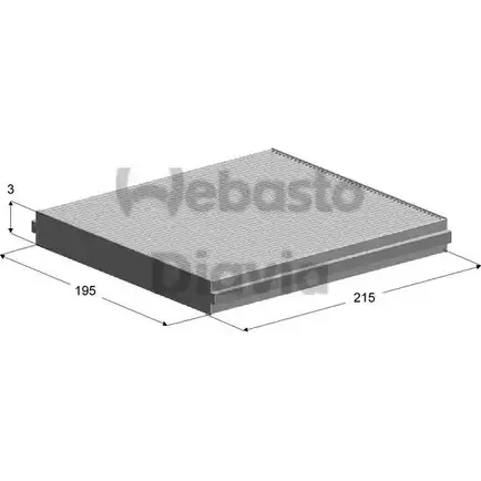 Салонный фильтр WEBASTO 82D0325146A C 6YE7P EL526T 1285200209