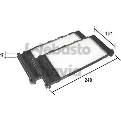 Салонный фильтр WEBASTO 1285458695 82D0325181A 96E 6S LFDQ0Q