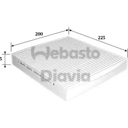 Салонный фильтр WEBASTO UH2ARG7 82D0325108A 1285462043 QTHM8 9