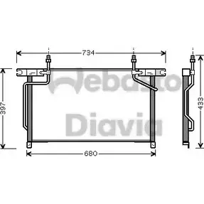 Радиатор кондиционера WEBASTO 82D0225472A 1285756659 UJ WKA 998TSQ