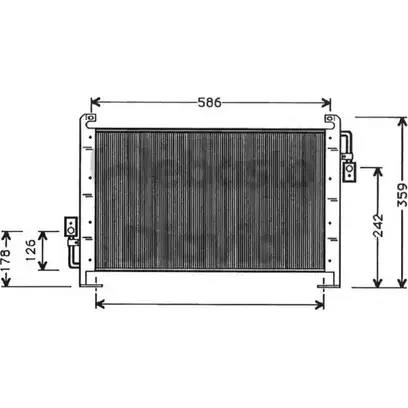 Радиатор кондиционера WEBASTO 1286098141 82D0225245A C2 169Z HPZ32W