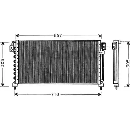 Радиатор кондиционера WEBASTO OWVYU V 82D0225378A R7Q1DV 1286188463