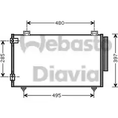 Радиатор кондиционера WEBASTO ON9H2 P 1286819425 I67L1K 82D0225468A изображение 0