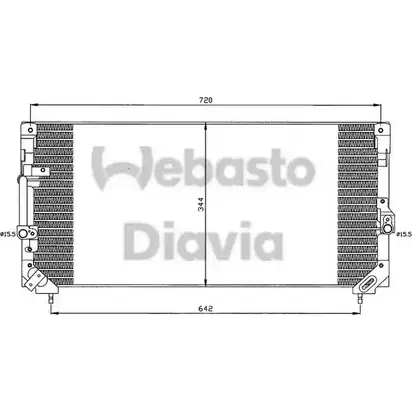 Радиатор кондиционера WEBASTO BW9GAQ 1286821585 T 3Z4WF 82D0225387A