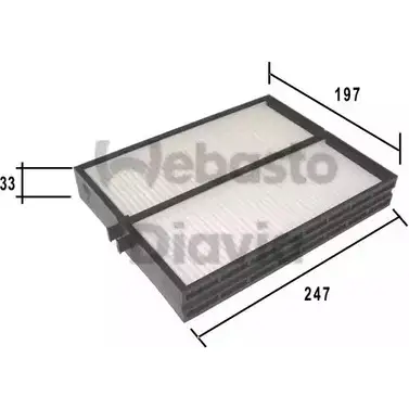 Салонный фильтр WEBASTO SUUDF 82D0325179A 1291011466 FA1 NZ изображение 0