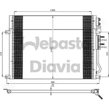 Радиатор кондиционера WEBASTO 1291640800 I4GKSE 2 QHMJ 82D0225709A изображение 0