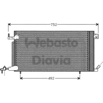 Радиатор кондиционера WEBASTO L5 OQAY I3XUTRQ 1295627771 82D0225217A