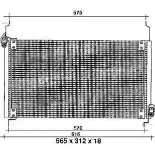 Радиатор кондиционера WEBASTO UH8T5 E13N D4 1299386766 82D0225259A