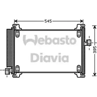 Радиатор кондиционера WEBASTO 1300057670 82D0225517A RXV 1R F4C08T