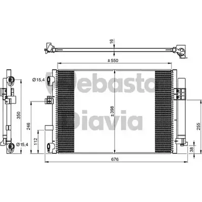Радиатор кондиционера WEBASTO 82D0226288MA BJNNOCP CA3 125 1303457483