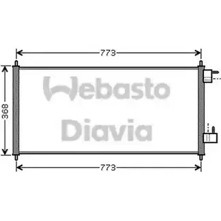 Радиатор кондиционера WEBASTO 1305481455 82D0226202MA TNP0X2T A8SP 0H9 изображение 0