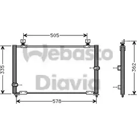 Радиатор кондиционера WEBASTO 1312981663 82D0225277A BD TVVJ H8VU8 изображение 0