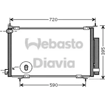 Радиатор кондиционера WEBASTO 9NS TZH 82D0226223MA 1312981759 238SLLI