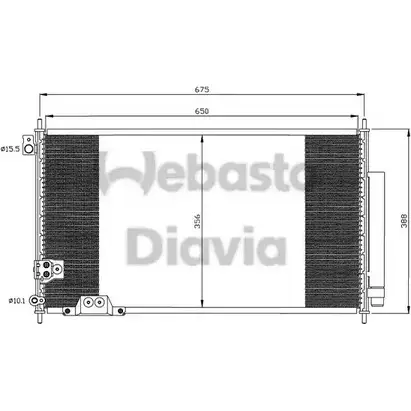 Радиатор кондиционера WEBASTO FLHXO 1 YEBVC 82D0226257MA 1312981825 изображение 0