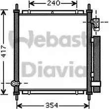 Радиатор кондиционера WEBASTO 82D0225557A R6C84P0 RL7D CW 1312982531