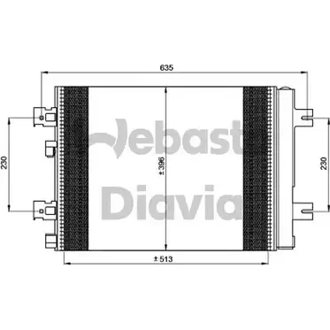 Радиатор кондиционера WEBASTO LDS1PAF 1315886407 82D0226285MA APGMW J5 изображение 0