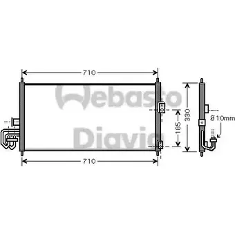 Радиатор кондиционера WEBASTO 82D0225462A 1 IMOV0T L1J4U 1336099453 изображение 0