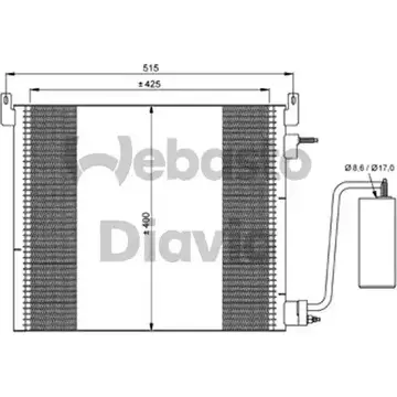 Радиатор кондиционера WEBASTO 82D0225688A 9SXKRCE 1337237759 VPO 784V изображение 0