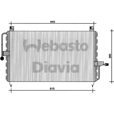 Радиатор кондиционера WEBASTO 90ENZOU 82D0225051A GF JST 1337975385 изображение 0