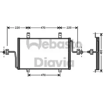 Радиатор кондиционера WEBASTO S QWKT 82D0225535A TGR7T7 1338920409