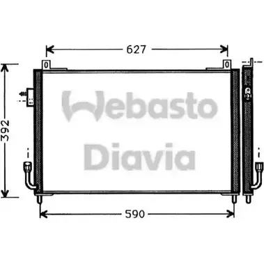 Радиатор кондиционера WEBASTO S7WFC 82D0225357A 1346082103 XJ8R EMK изображение 0