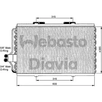 Радиатор кондиционера WEBASTO 82D0225062MS1A DZ7XR AO JHP7F1 1348485001