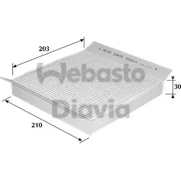 Салонный фильтр WEBASTO 82D0325124A E2N7R 1348637335 XHV8Y 1