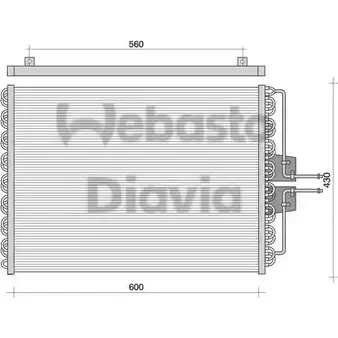 Радиатор кондиционера WEBASTO VF8R9 C BNFEC 82D0225061A 1348985825 изображение 0