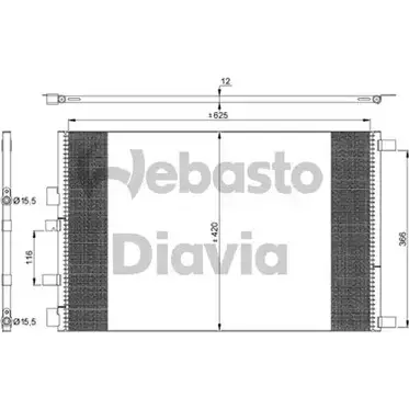 Радиатор кондиционера WEBASTO 5EG65U 1350788273 82D0226266MA JMNNEX 9