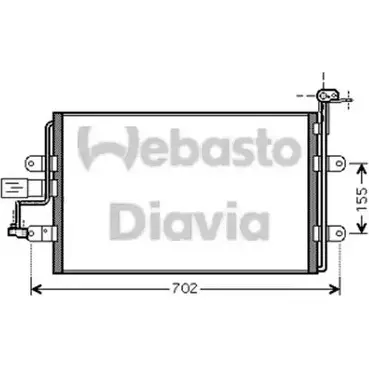 Радиатор кондиционера WEBASTO T DG5A ESQHUGM 82D0226233MA 1355753585