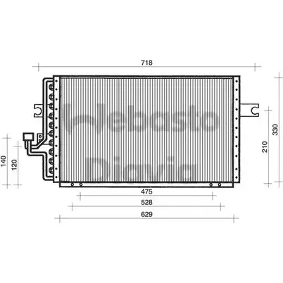 Радиатор кондиционера WEBASTO 1386055042 RGT7B9A XZ 95PZR 82D0225033A изображение 0