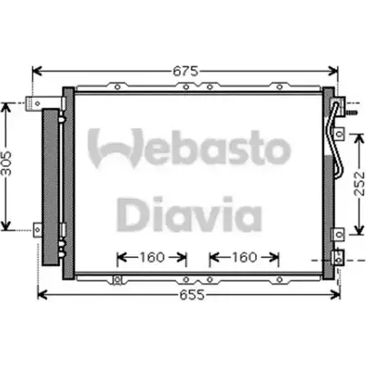 Радиатор кондиционера WEBASTO 1386055394 KYOL7 82D0225526A F2V 4Z4N изображение 0