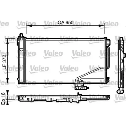 Радиатор кондиционера VALEO RX S0C 814001 1416870332 3QRL3T6