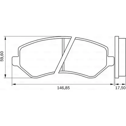 Тормозные колодки, дисковые, комплект Bosch 0 986 BB0 571 C37UL KI G8GSRL 1416984296
