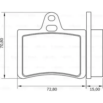 Тормозные колодки, дисковые, комплект Bosch 1416984318 EBTOJT8 0 986 BB0 603 W I3OCYM