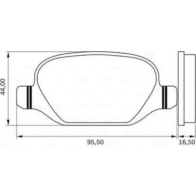 Тормозные колодки, дисковые, комплект Bosch 1416984517 HT N5I 50E4T8 0 986 BB0 987 изображение 0