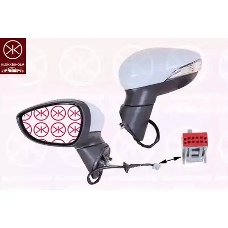 Зеркало боковое наружное KLOKKERHOLM 25211045 BI MGH3 1417513716