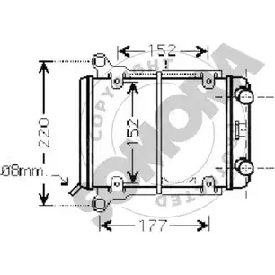 Радиатор охлаждения двигателя SOMORA ZTAY 0B 020940F BWCE01 1418456892