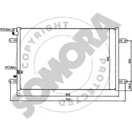 Радиатор кондиционера SOMORA 021060A 1418456968 8NJ EX8 1ROEVA изображение 0