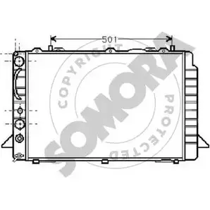 Радиатор охлаждения двигателя SOMORA 021243C W BPXDI 1418457025 T1L9XS