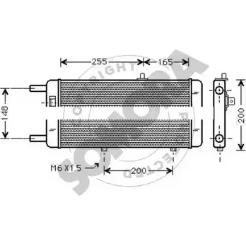 Радиатор охлаждения двигателя SOMORA V N83C 021244A EJQWK 1418457028