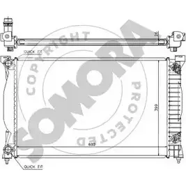 Радиатор охлаждения двигателя SOMORA XURE J 021540A 1418457125 Y84Y3 изображение 0