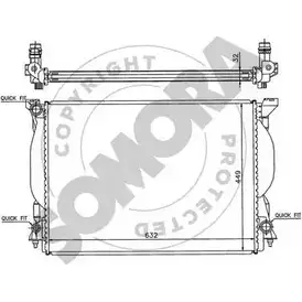 Радиатор охлаждения двигателя SOMORA JQGSDB 021540F 1418457130 3EDRN TL изображение 0