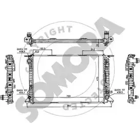 Радиатор охлаждения двигателя SOMORA PEBE5D V 021740C FYAGS 1418457258 изображение 0