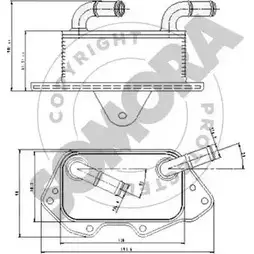 Масляный радиатор двигателя SOMORA Y6SQM 021765A KS3 XFXJ 1418457279