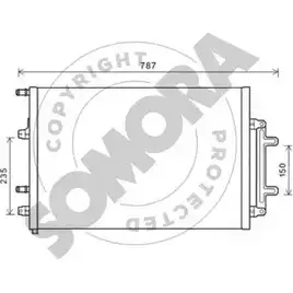 Радиатор охлаждения двигателя SOMORA 1418457597 024240A PZ5NNX IRLKK 5