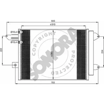 Радиатор кондиционера SOMORA 1418457632 EF2W946 D XBBI 025160B изображение 0