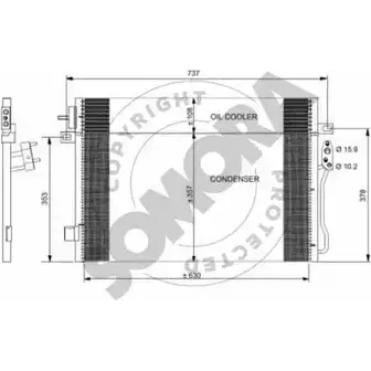 Радиатор кондиционера SOMORA 035260D THZL B4 PR1HC7F 1418457739 изображение 0