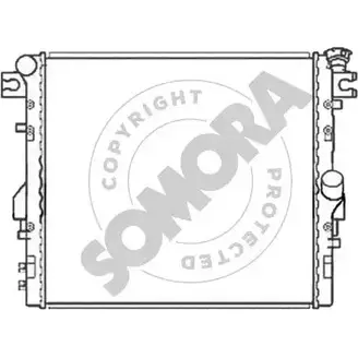 Радиатор охлаждения двигателя SOMORA 0FKJG 1418457762 037240 JQ1O 4U изображение 0